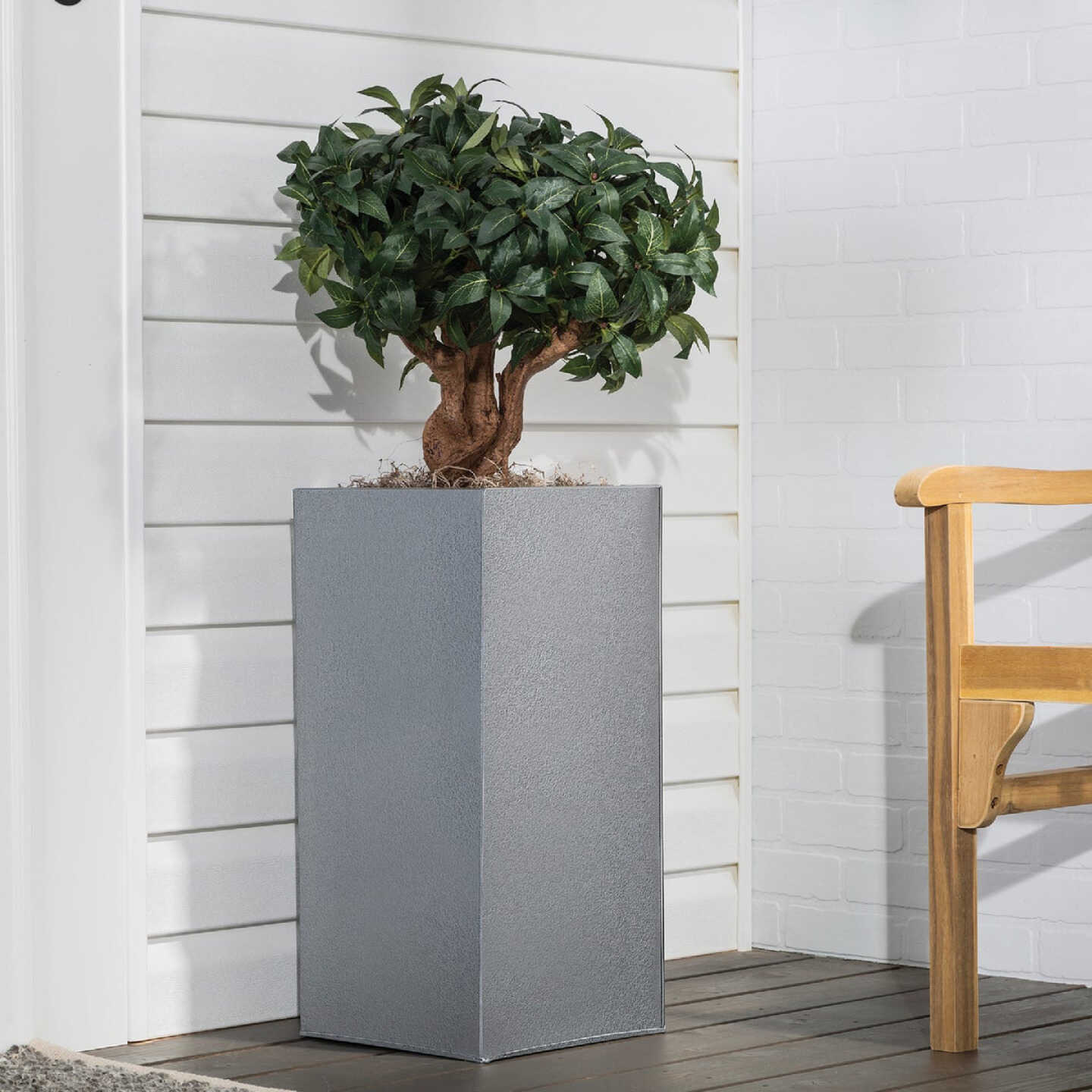 Rust-Oleum Stops Rust Hammered Paint, Silver, 1 Qt. Image 2