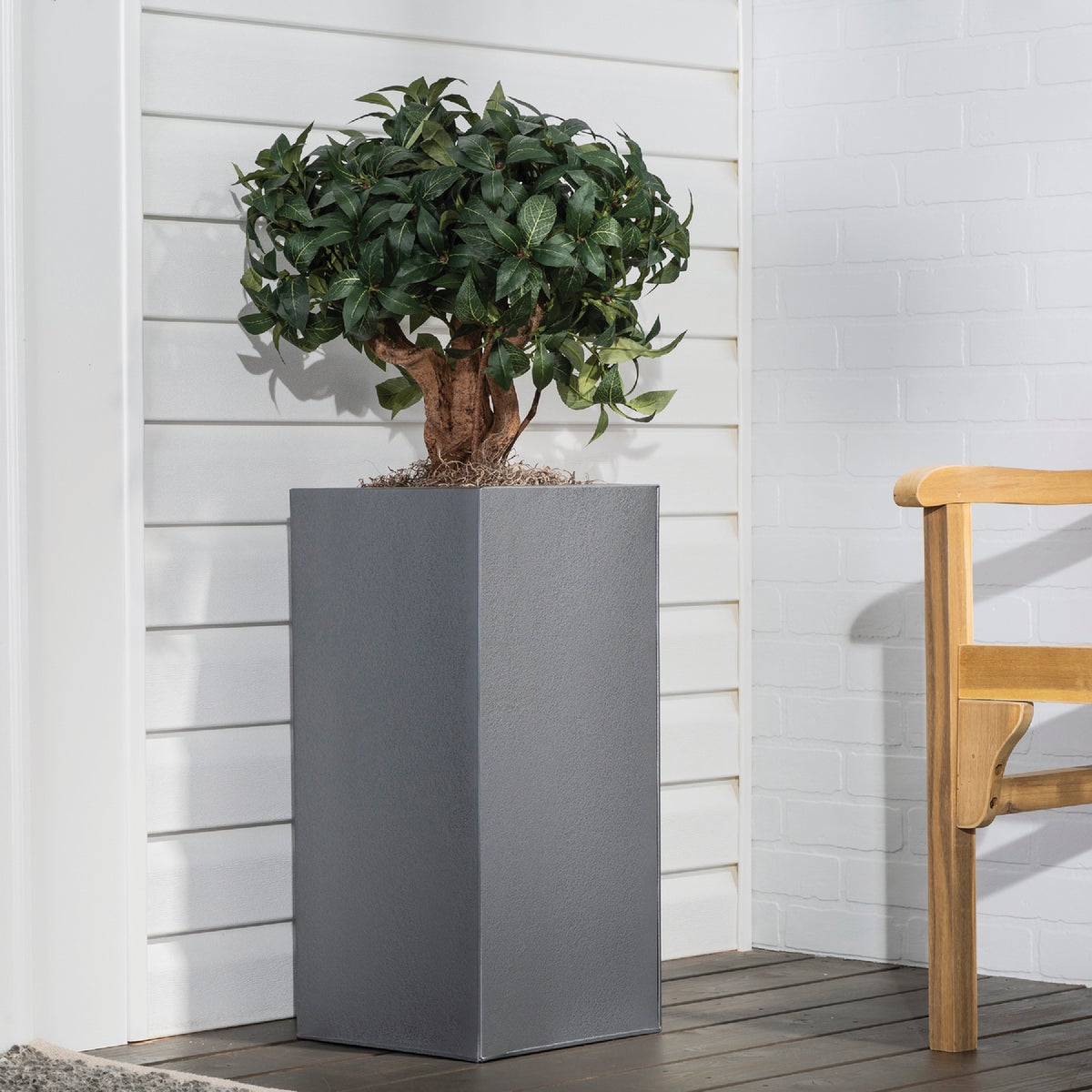 Rust-Oleum Stops Rust Gray Metallic 12 Oz. Hammered Finish Spray Paint Image 2