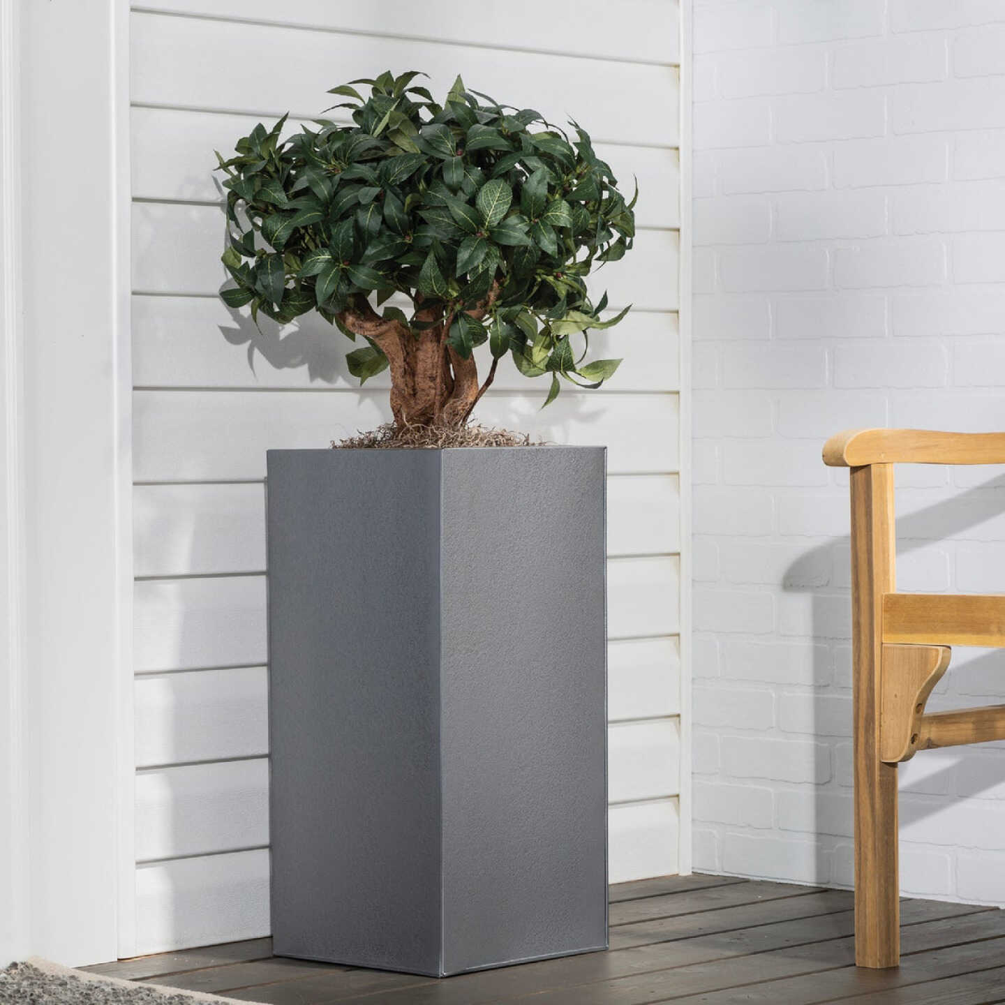 Rust-Oleum Stops Rust Gray Metallic 12 Oz. Hammered Finish Spray Paint Image 2