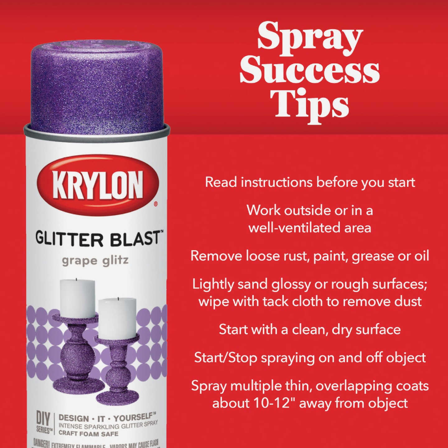 Krylon Glitter Blast 5.75 Oz. Diamond Dust Spray Paint Image 2