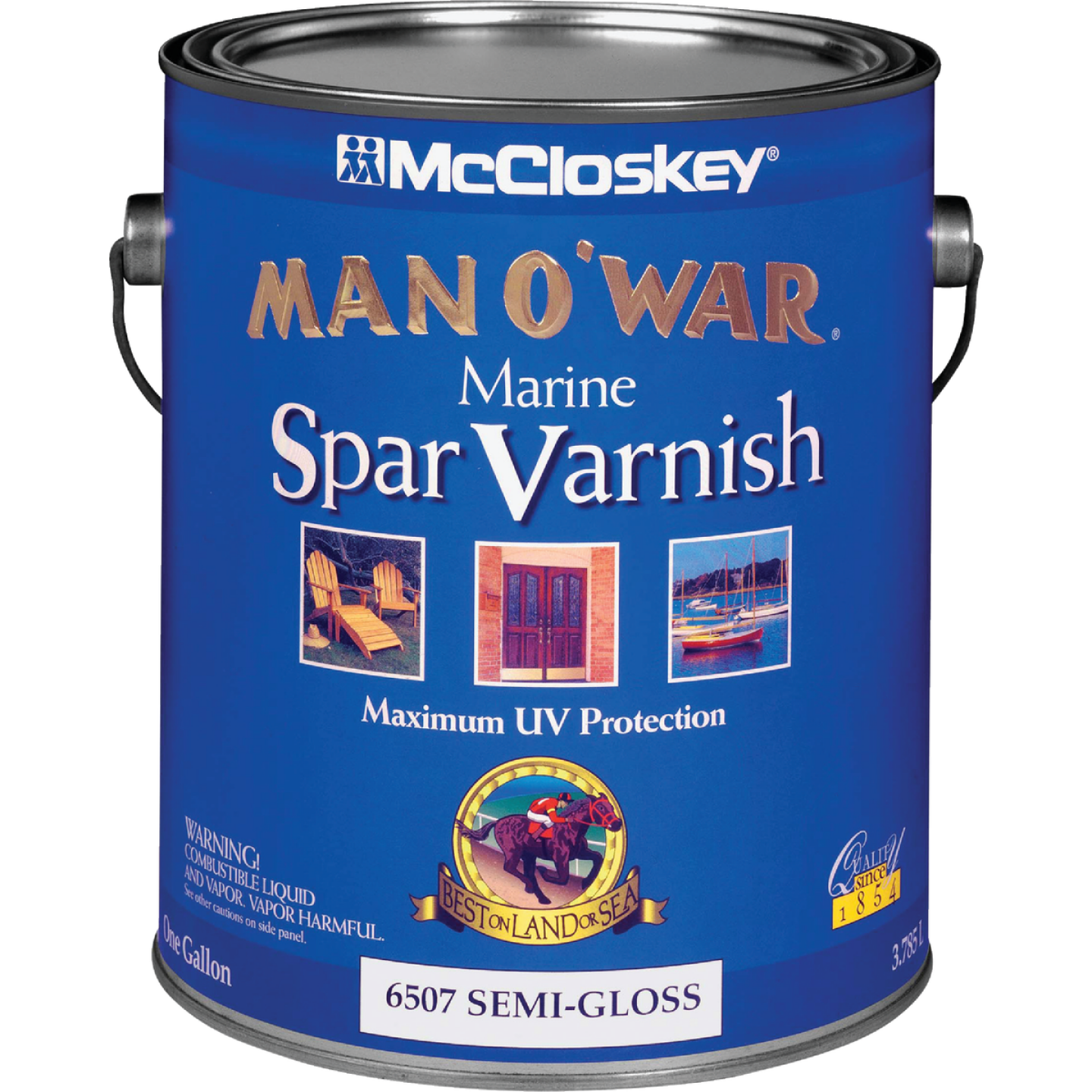 McCloskey Man O'War VOC Semi-Gloss Spar Interior & Exterior Varnish, Gallon Image 1