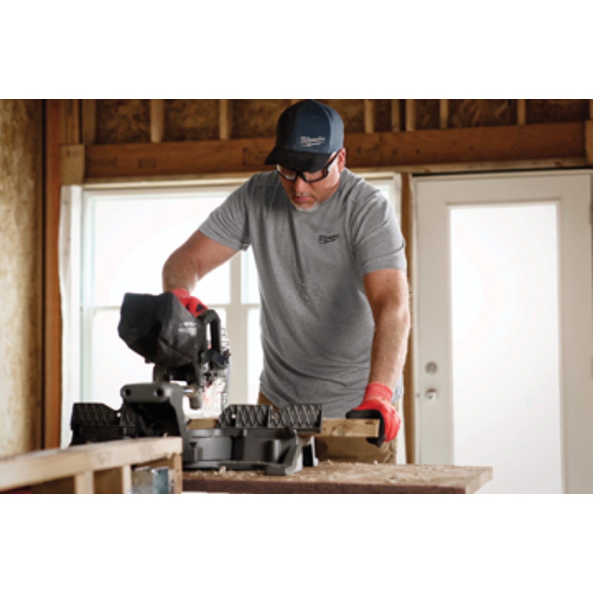 Milwaukee 2XL Gray Short Sleeve Unisex Hybrid Work Shirt Image 3