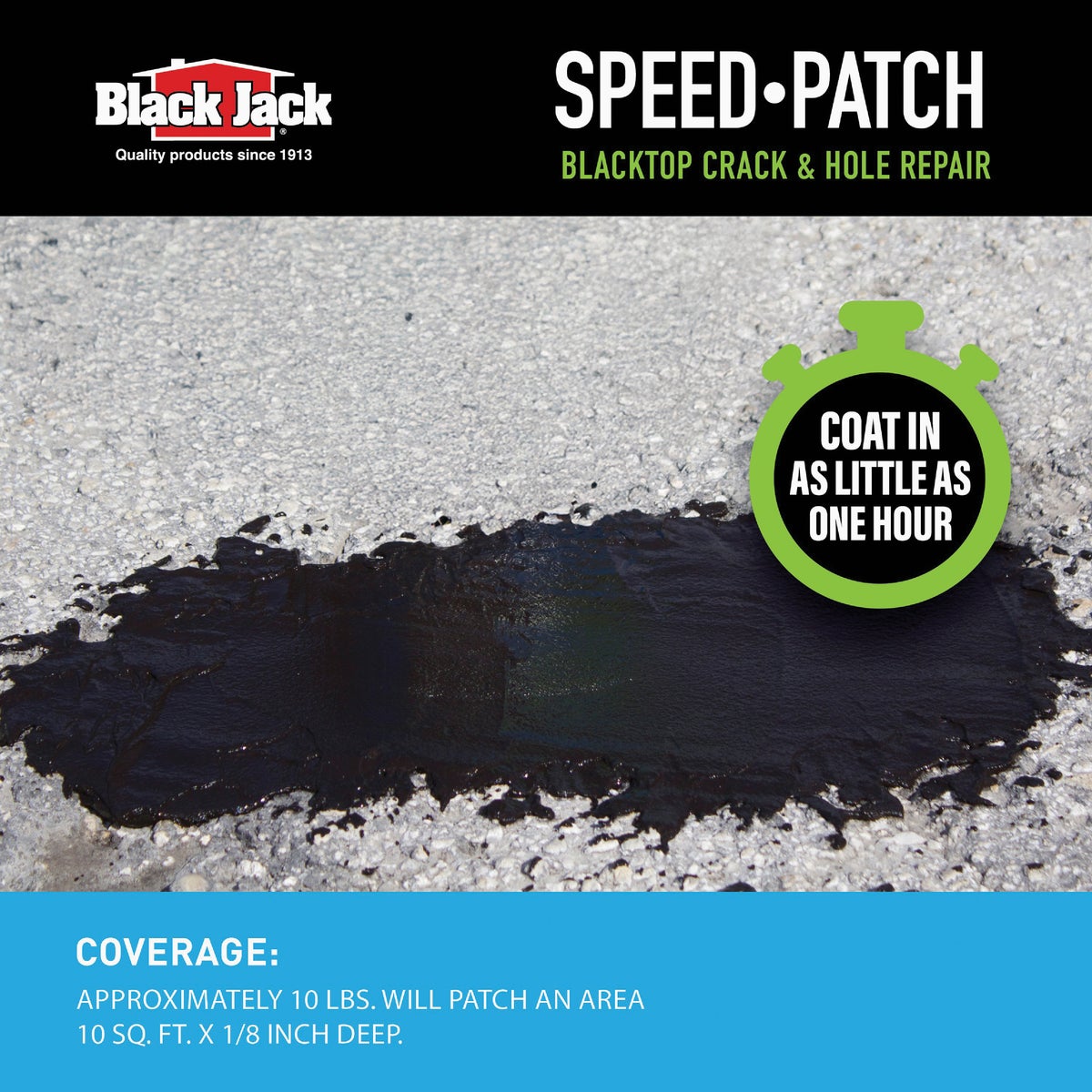Black Jack Speed-Patch 10 Lb. Blacktop Crack and Hole Repair Image 6