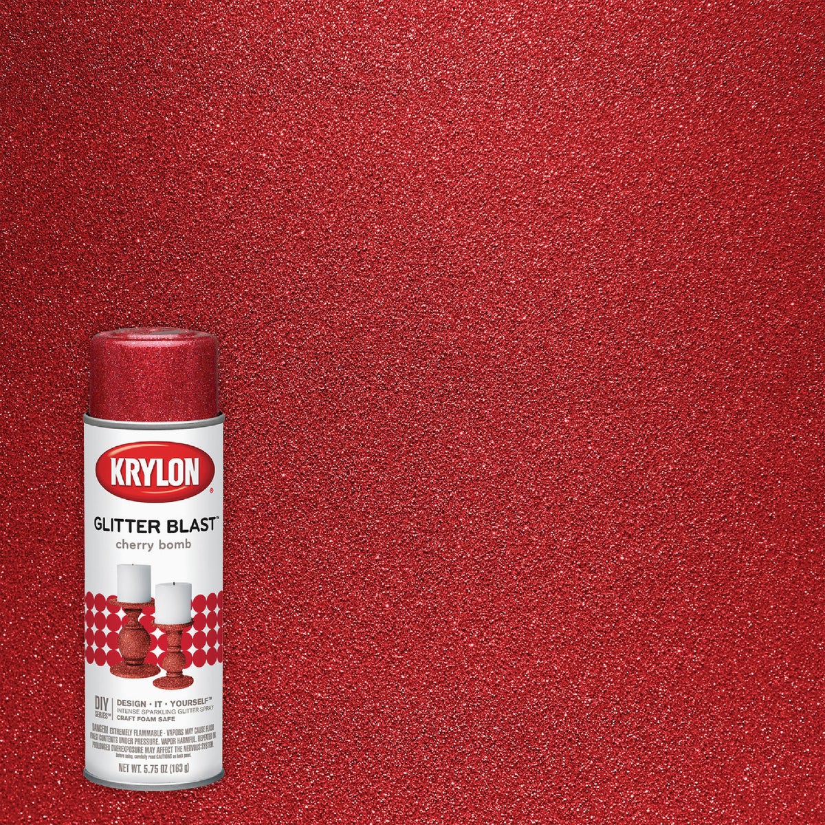 Krylon Glitter Blast 5.75 Oz. Cherry Bomb Spray Paint