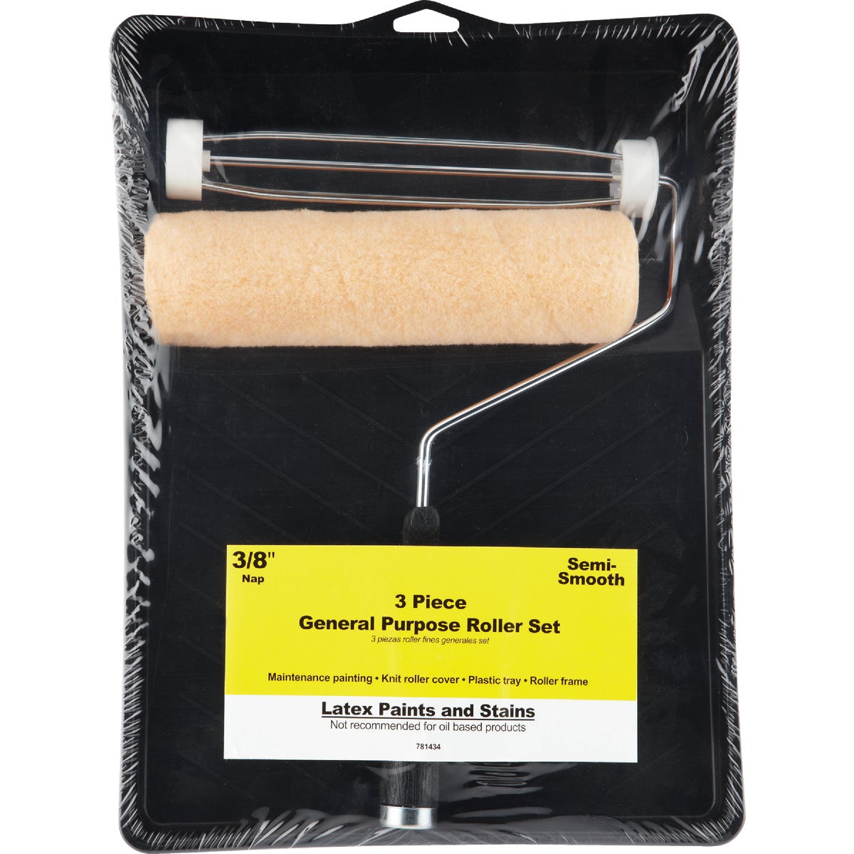 Best Look General Purpose 9 In. x 3/8 In. Roller & Tray Set (3-Piece) Image 2