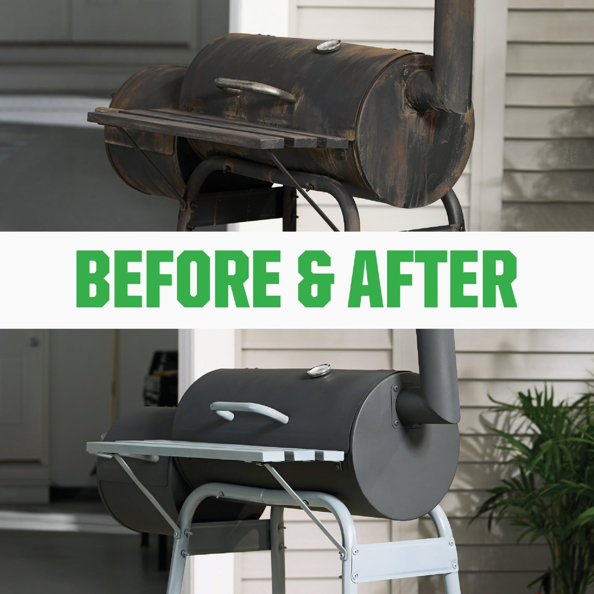 Rust-Oleum Black Flat 12 Oz. High Heat Spray Paint Image 4