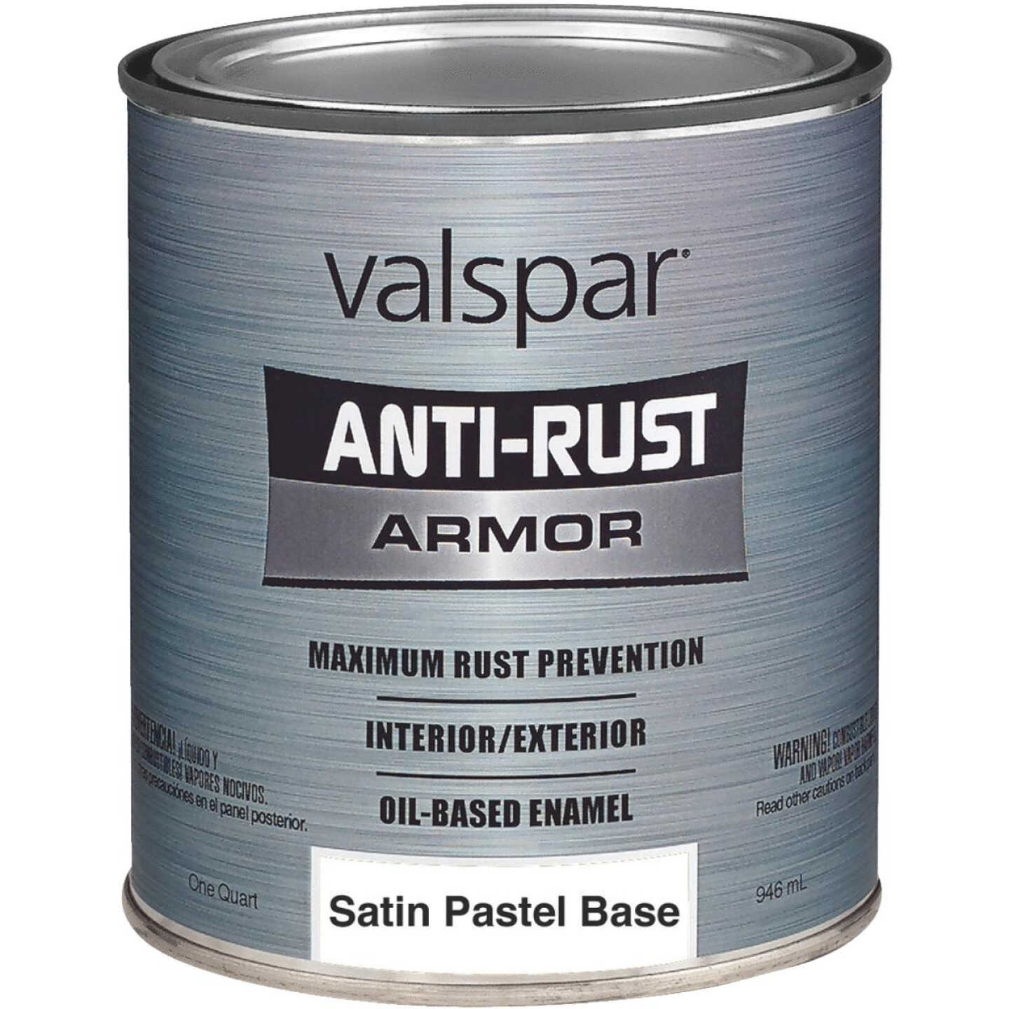Valspar Anti-Rust Oil-Based Satin Armor Rust Control Enamel, Pastel Base, 1 Qt. Image 1