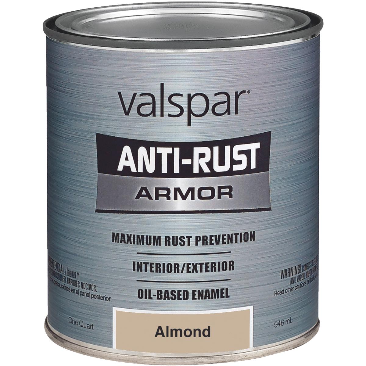Valspar Anti-Rust Oil-Based Gloss Armor Rust Control Enamel, Almond, 1 Qt.