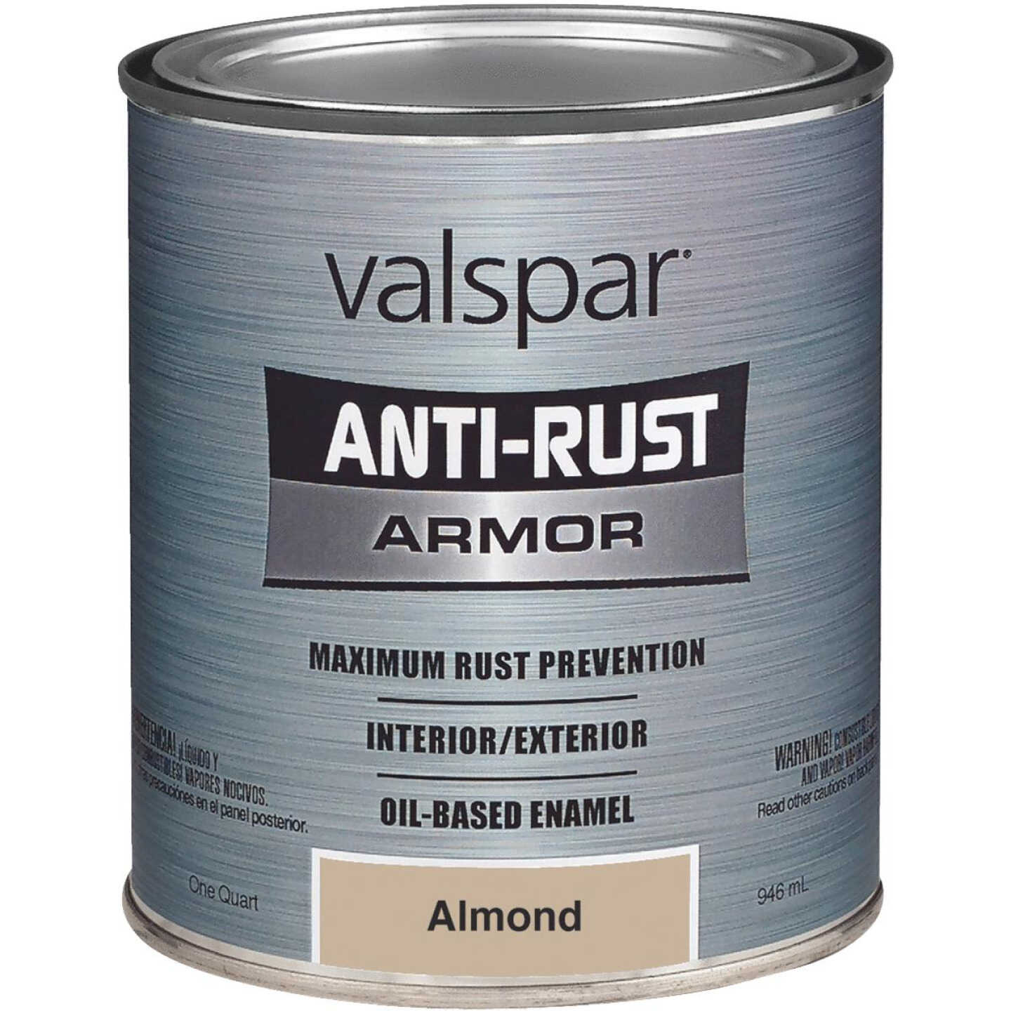 Valspar Anti-Rust Oil-Based Gloss Armor Rust Control Enamel, Almond, 1 Qt. Image 1