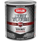 Krylon Rust Tough DTM Oil-Based Satin Rust Control Enamel, Black, 1 Qt. Image 1