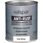Valspar Anti-Rust Oil-Based Flat Armor Rust Control Enamel, White, 1 Qt. Image 1