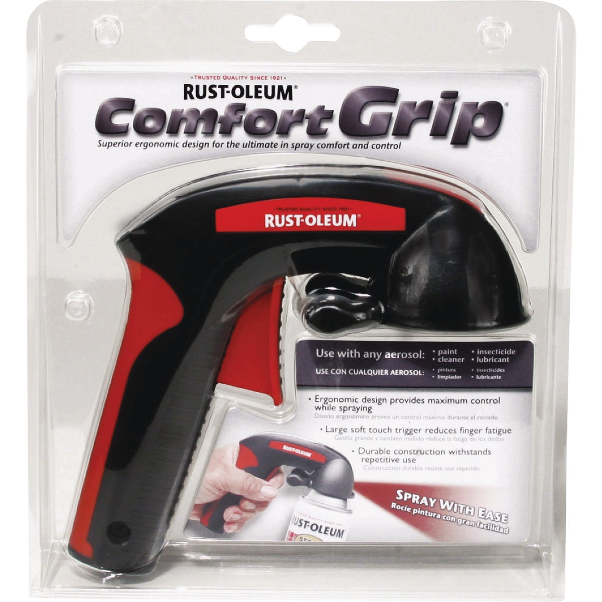 Rust-Oleum Black Comfort Grip Spray Paint Handle Image 2