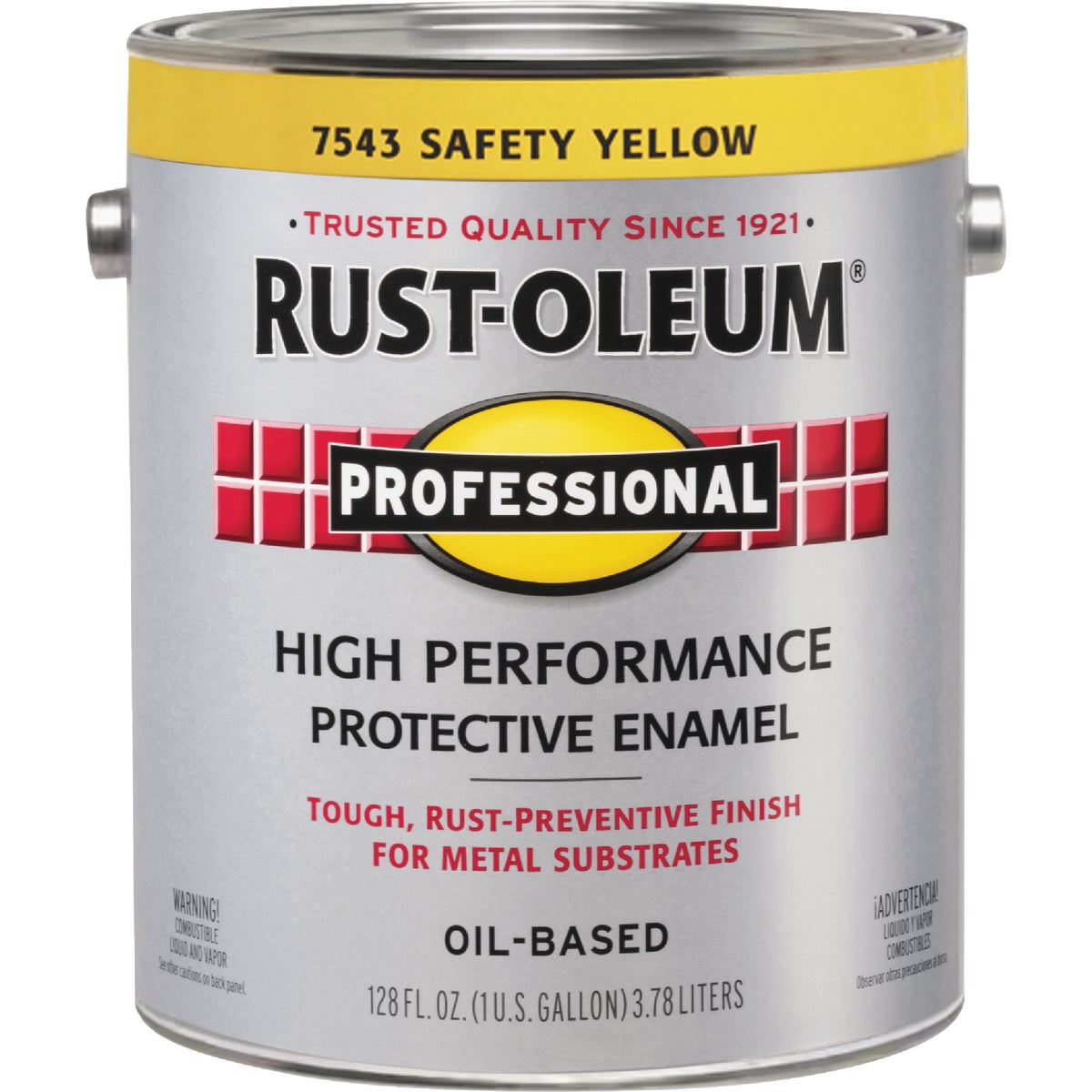 Rust-Oleum Professional DTM Industrial Enamel, Safety Yellow, 1 Gal. Image 6