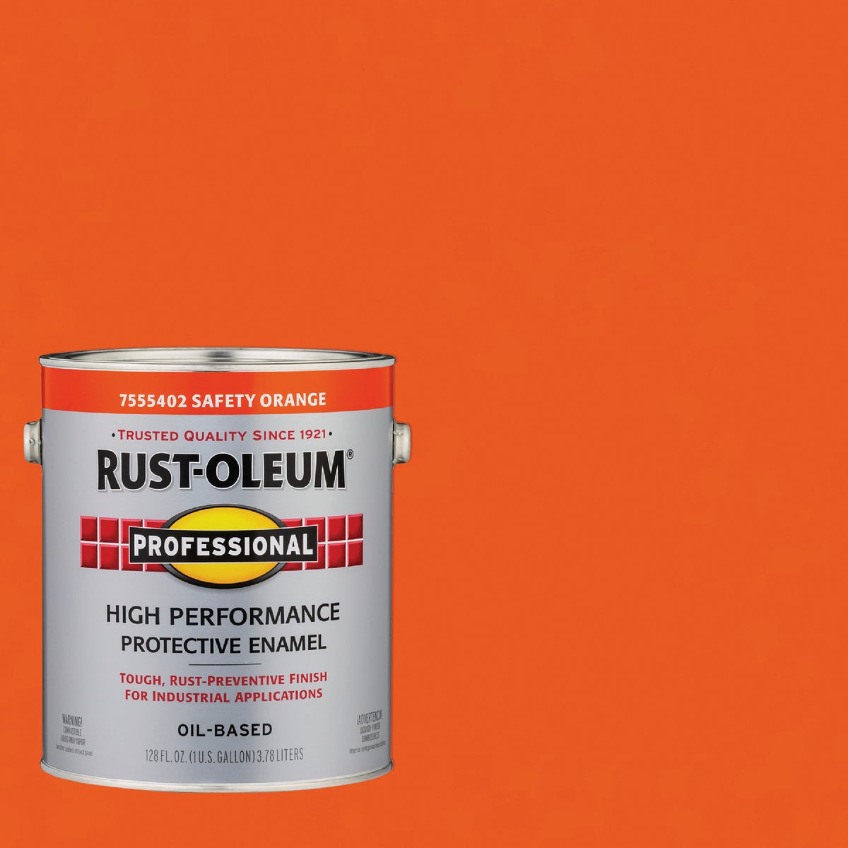 Rust-Oleum Professional DTM Industrial Enamel, Safety Orange, 1 Gal.