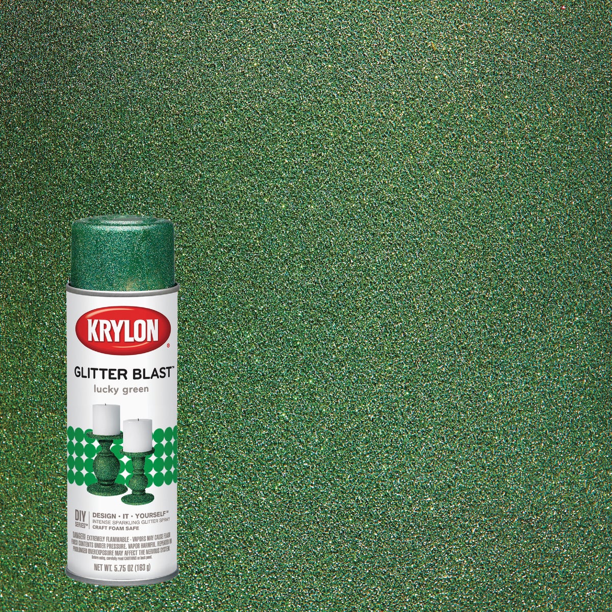 Krylon Glitter Blast 5.75 Oz. Lucky Green Spray Paint