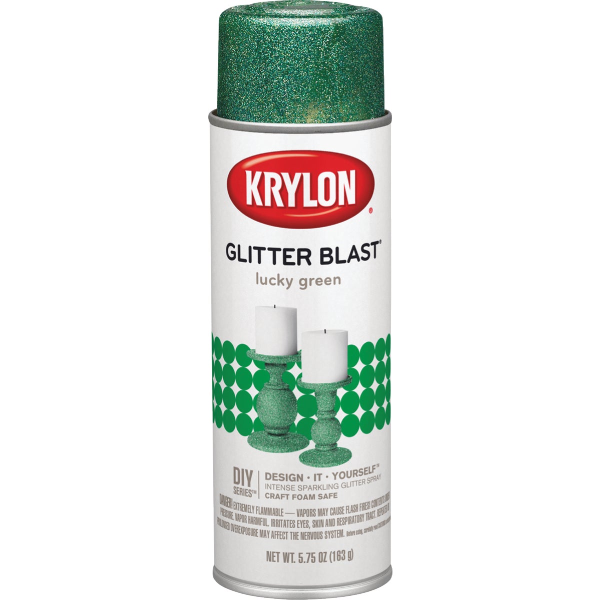 Krylon Glitter Blast 5.75 Oz. Lucky Green Spray Paint Image 6