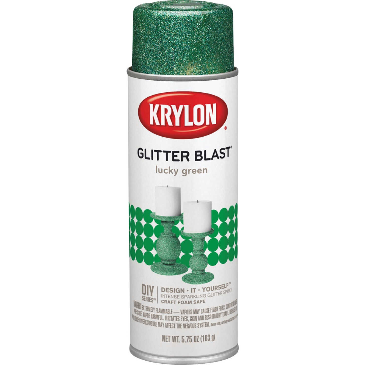 Krylon Glitter Blast 5.75 Oz. Lucky Green Spray Paint Image 6