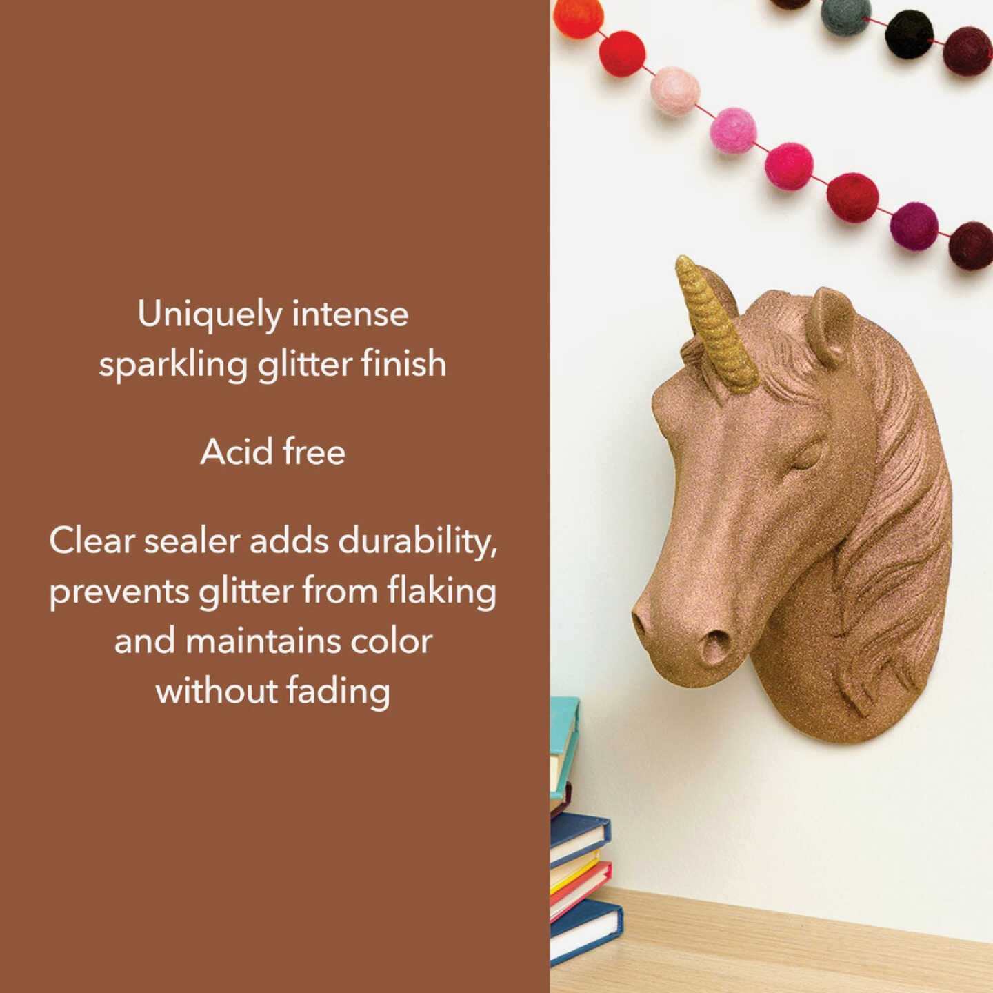 Krylon Glitter Blast 5.75 Oz. Rose Gold Spray Paint Image 2