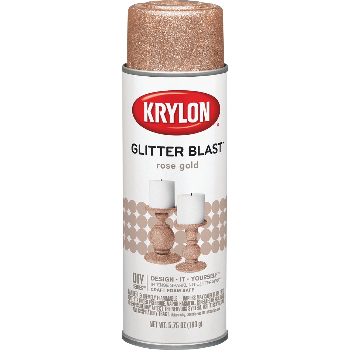 Krylon Glitter Blast 5.75 Oz. Rose Gold Spray Paint Image 5
