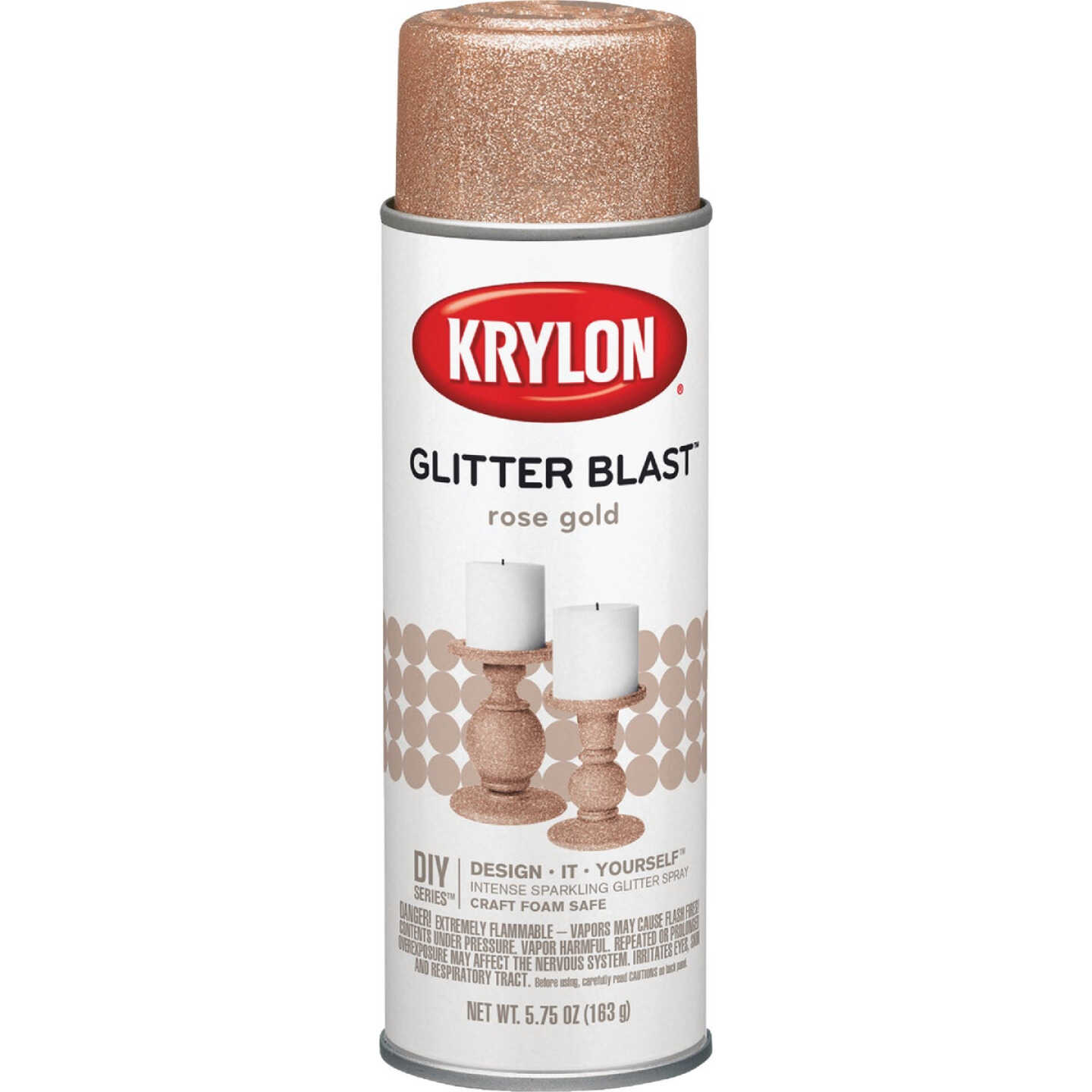 Krylon Glitter Blast 5.75 Oz. Rose Gold Spray Paint Image 5