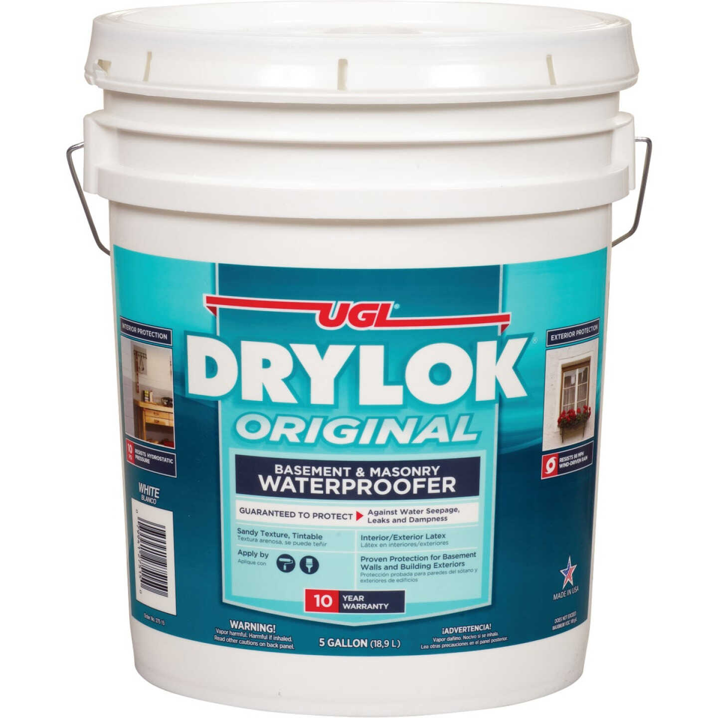 Drylok White Latex Masonry Waterproofer, 5 Gal. Image 1