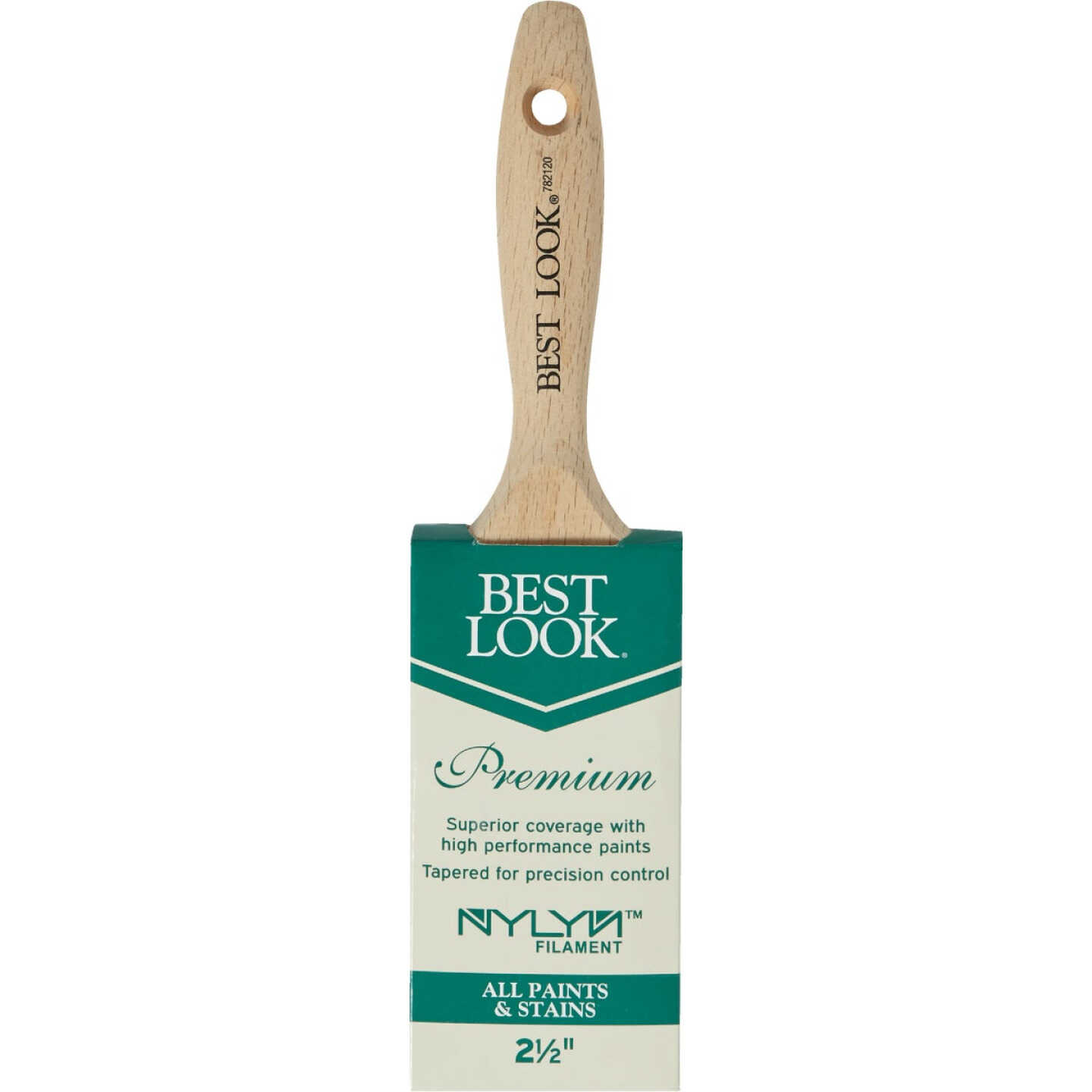 Best Look Premium 2.5 In. Flat Nylyn Paint Brush Image 2