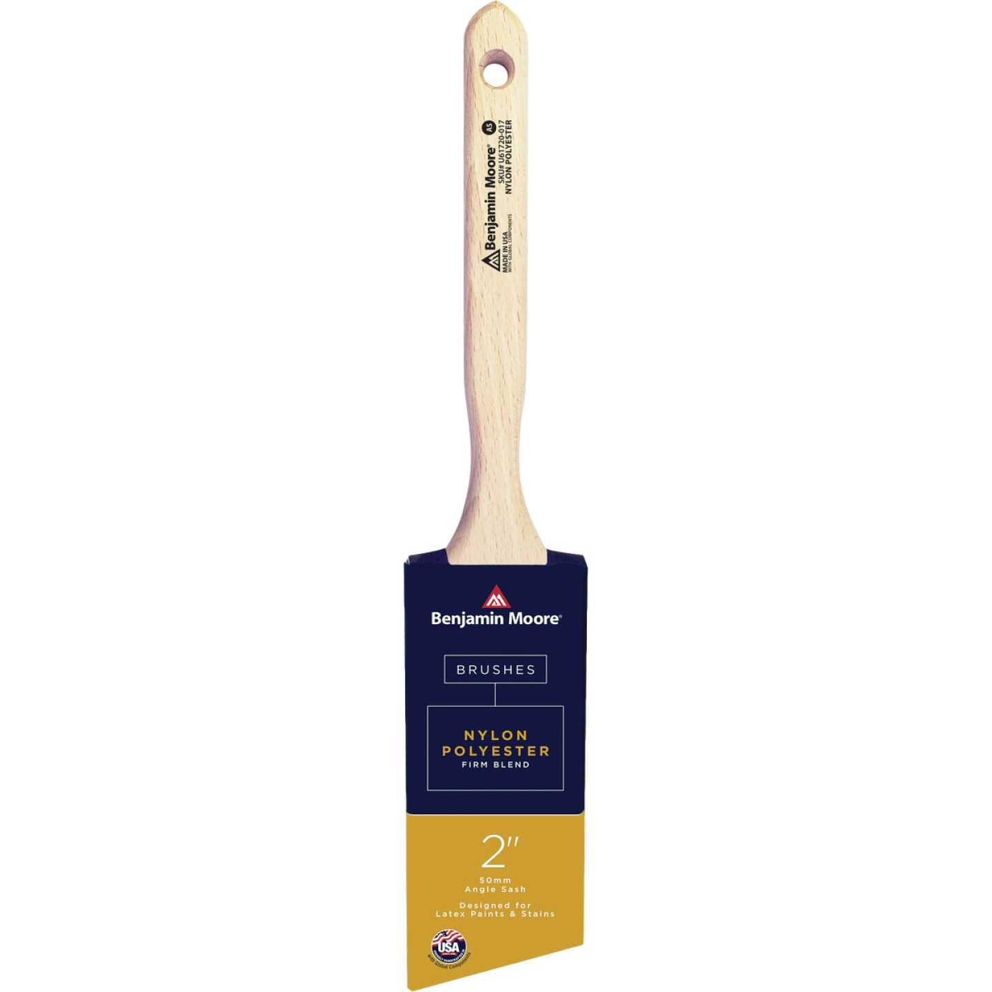 Benjamin Moore 2 In. Firm Nylon/Poly Angle Sash Brush Image 2