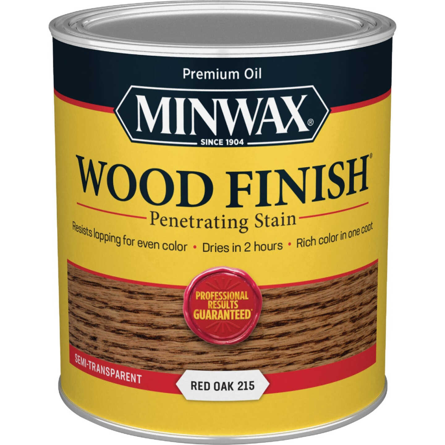 Minwax Wood Finish Penetrating Stain, Red Oak, 1 Qt. Image 7