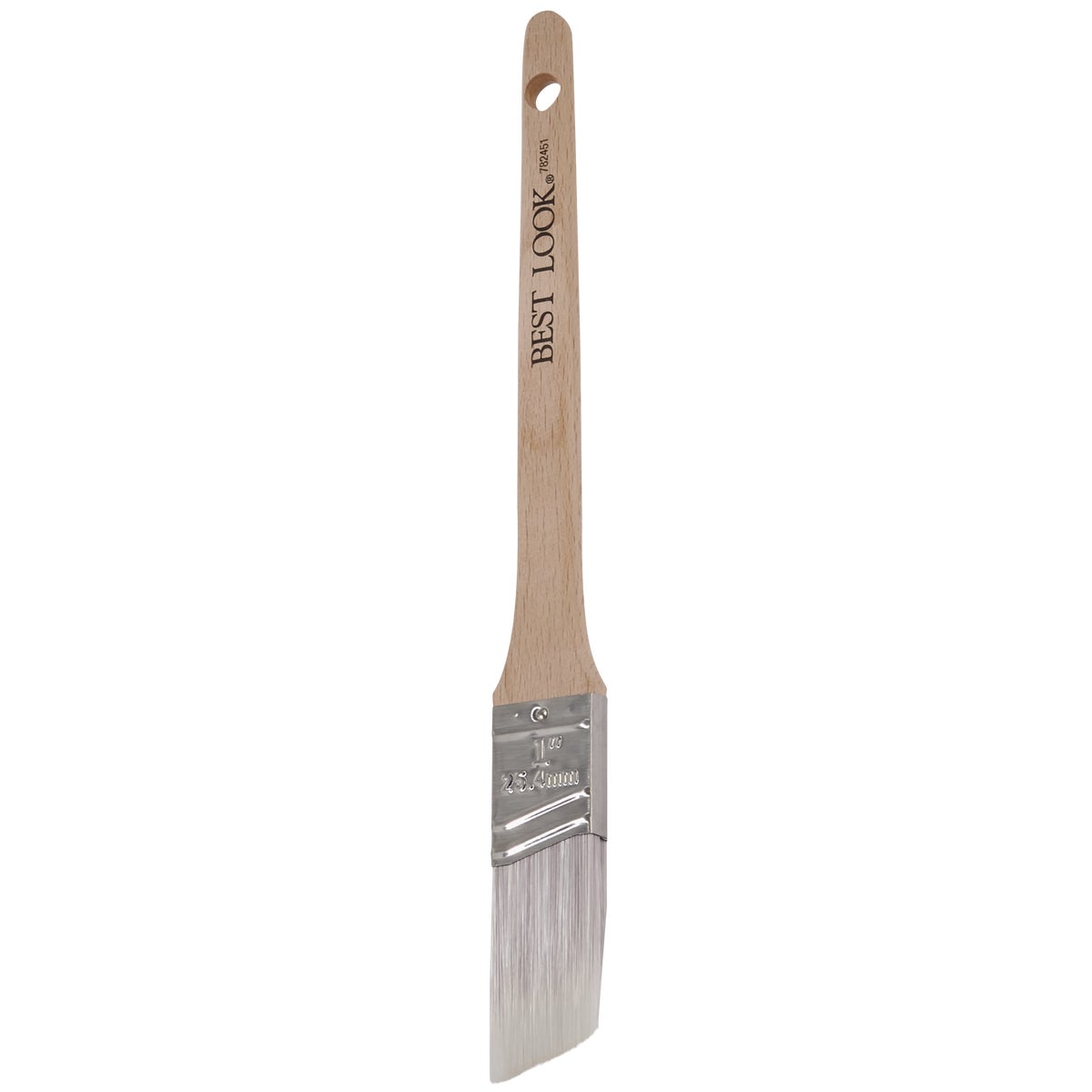 Best Look Premium 1 In. Thin Angle Nylyn Paint Brush Image 3