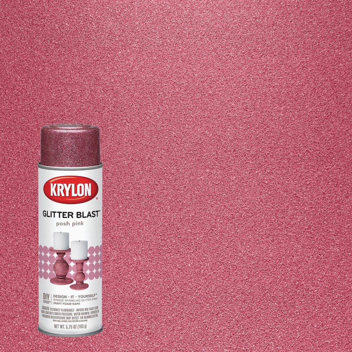 Krylon Glitter Blast 5.75 Oz. Posh Pink Spray Paint Image 7