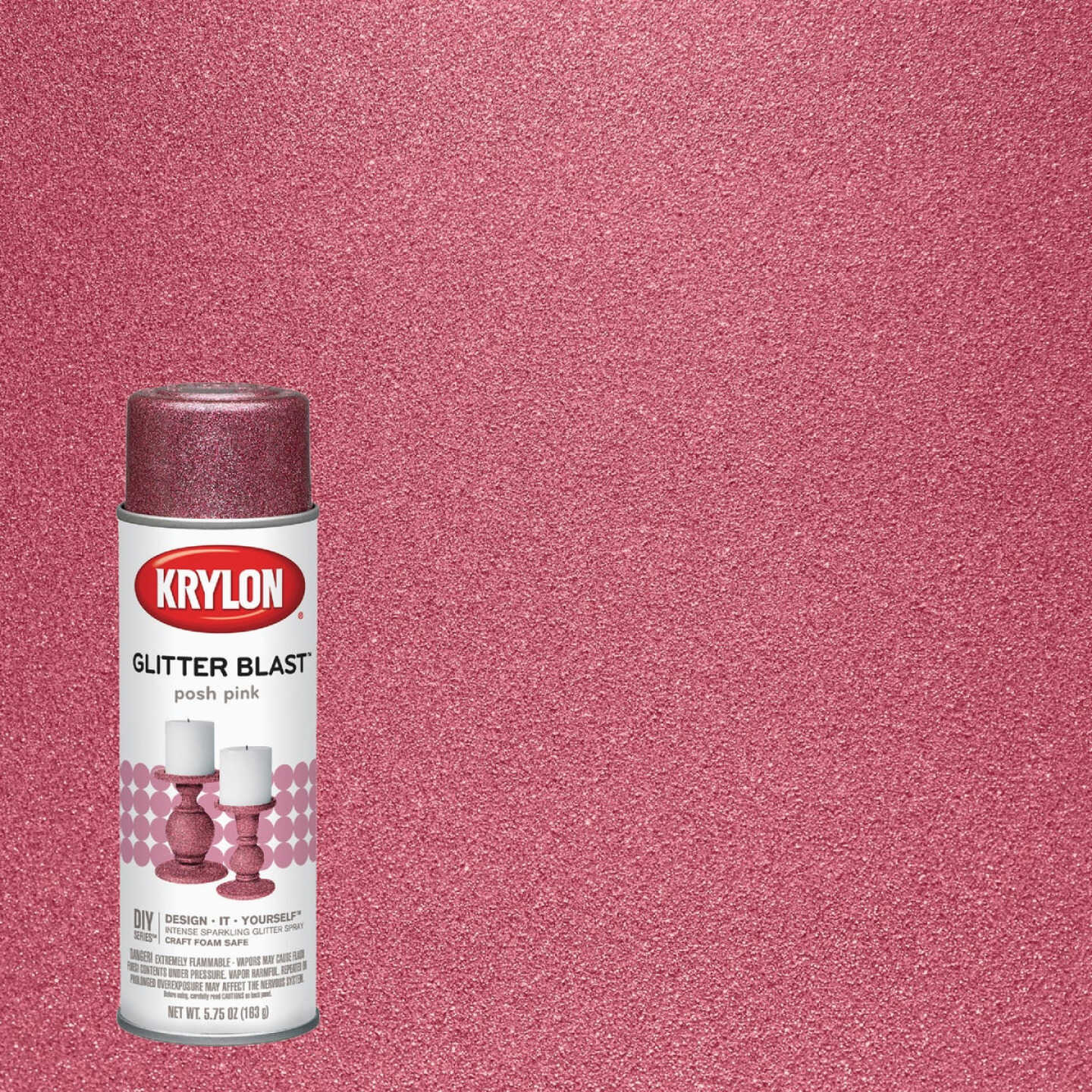 Krylon Glitter Blast 5.75 Oz. Posh Pink Spray Paint Image 7