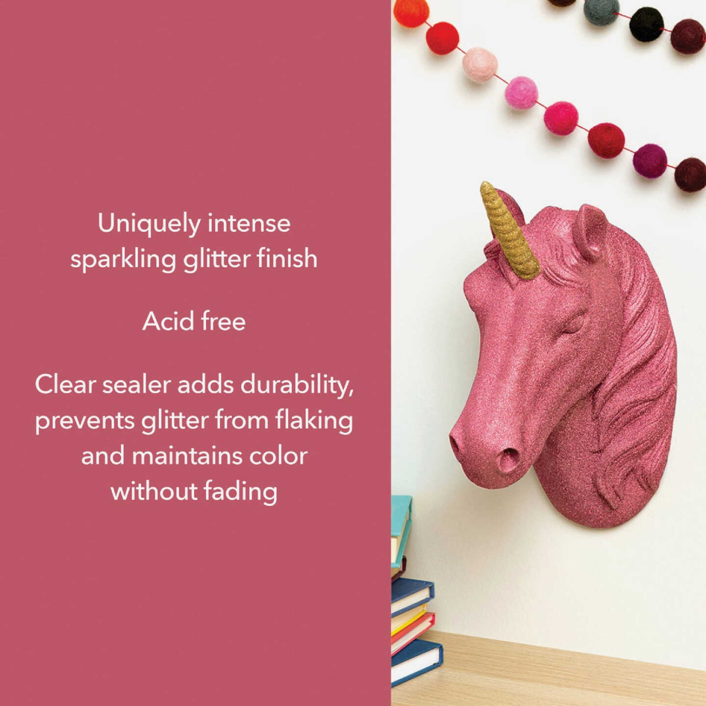 Krylon Glitter Blast 5.75 Oz. Posh Pink Spray Paint Image 3