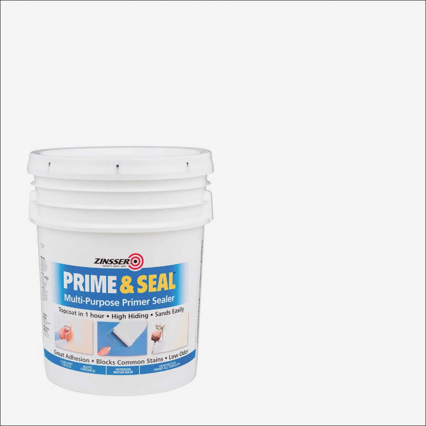 Zinsser Interior Prime & Seal Water-Based Primer, White, 5 Gal. Image 1