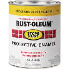 Rust-Oleum Stops Rust Oil Based Gloss Protective Rust Control Enamel, Sunburst Yellow, 1 Qt. Image 7