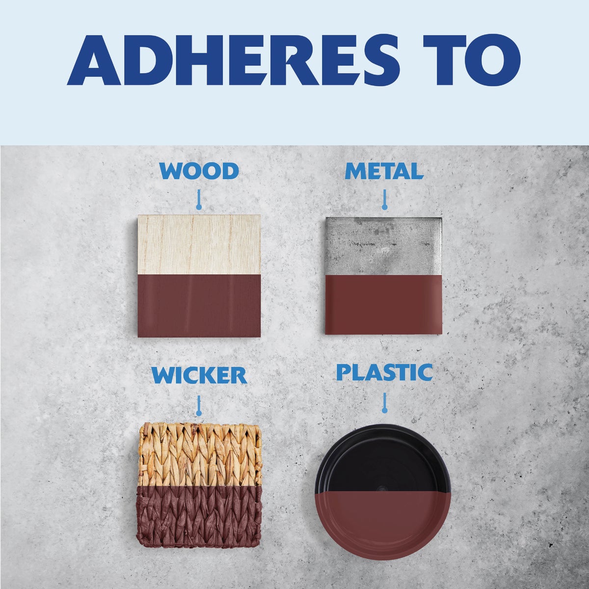 Rust-Oleum Painter's Touch 2X Ultra Cover Premium Latex Paint, Satin Claret Wine, 1 Qt. Image 5