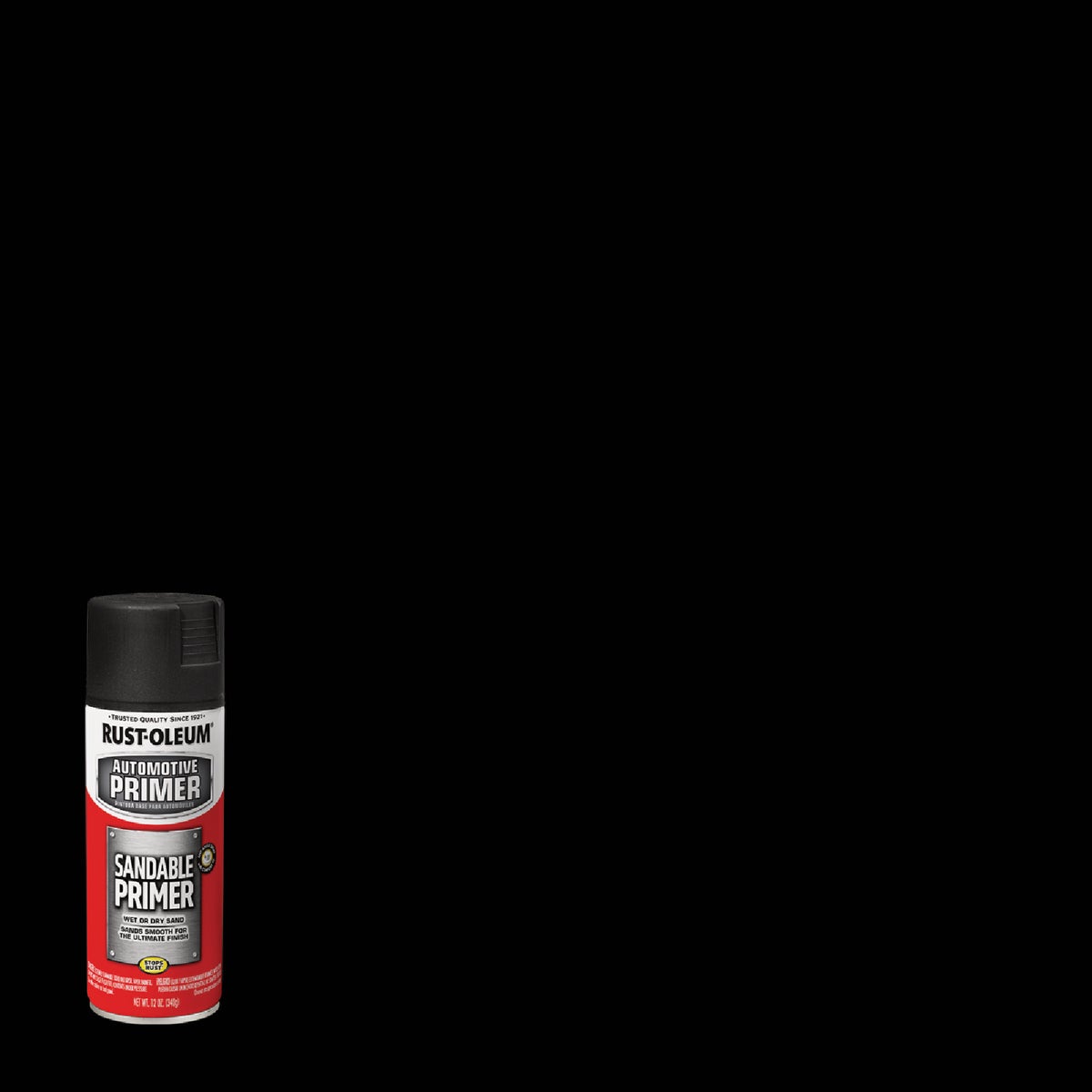 Rust-Oleum Automotive Sandable Primer Spray, 12 Oz., Black Image 6