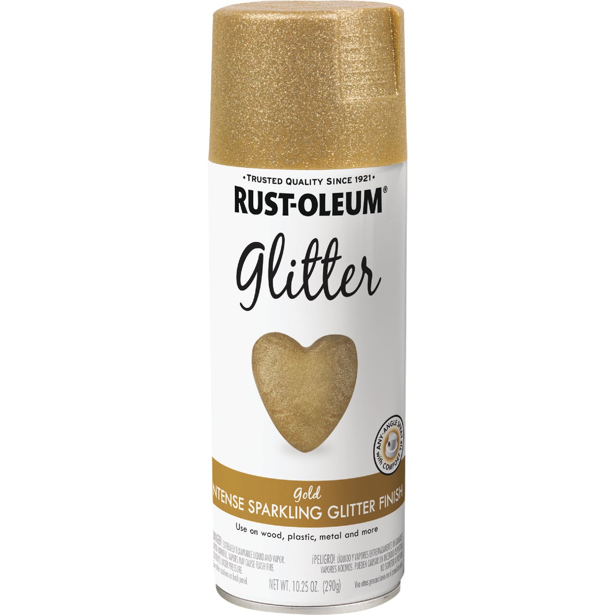 Rust-Oleum 10.25 Oz. Gold Glitter Sealer Spray Paint Image 3
