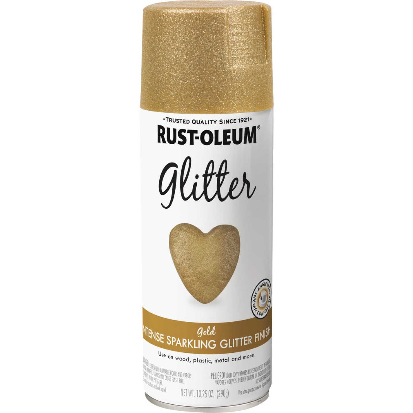 Rust-Oleum 10.25 Oz. Gold Glitter Sealer Spray Paint Image 3