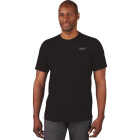 Milwaukee XL Black Short Sleeve Unisex Hybrid Work Shirt Image 1