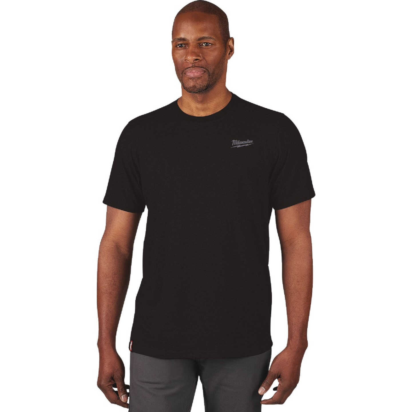 Milwaukee XL Black Short Sleeve Unisex Hybrid Work Shirt Image 1