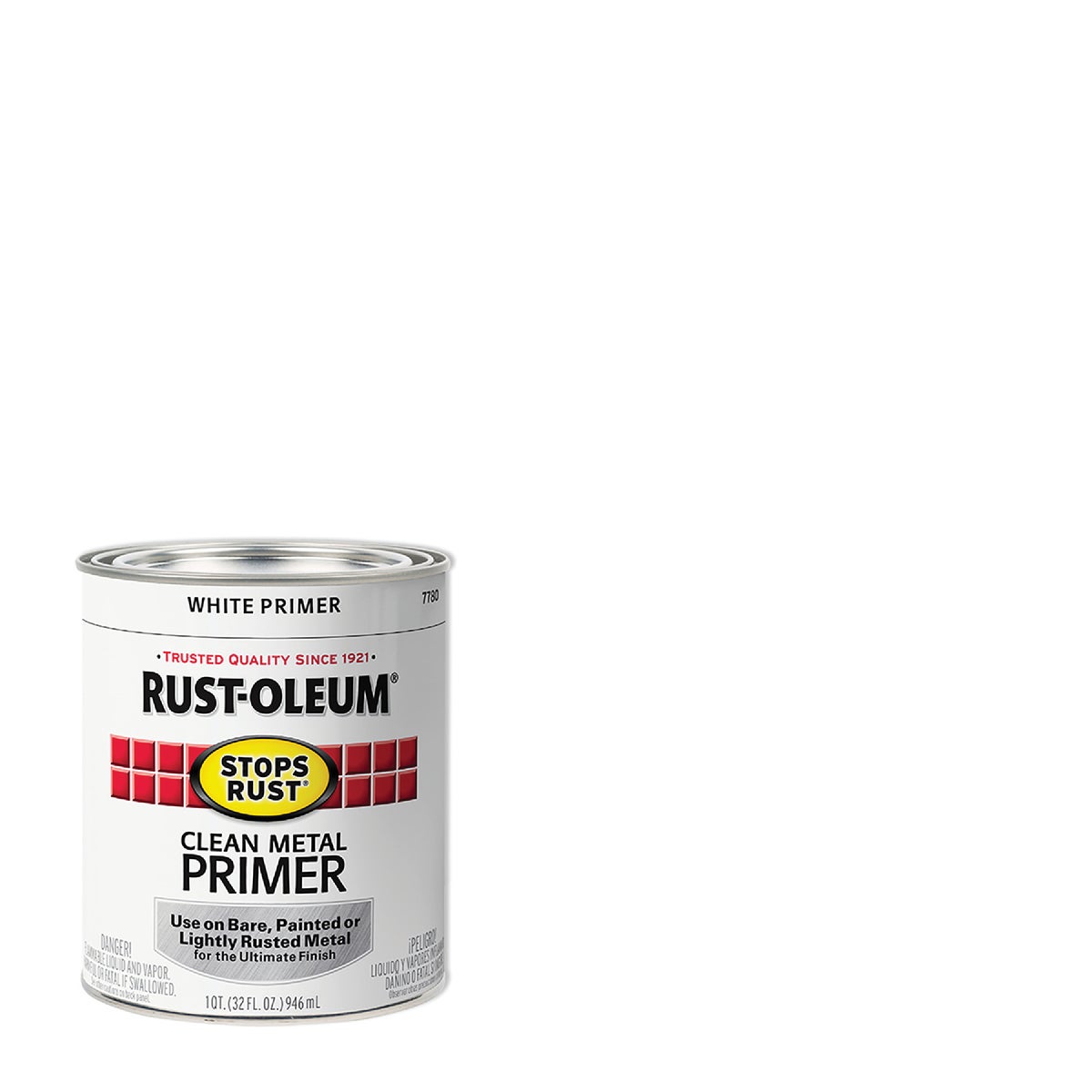 Rust-Oleum Stops Rust Clean Metal Primer, White, 1 Qt. Image 1