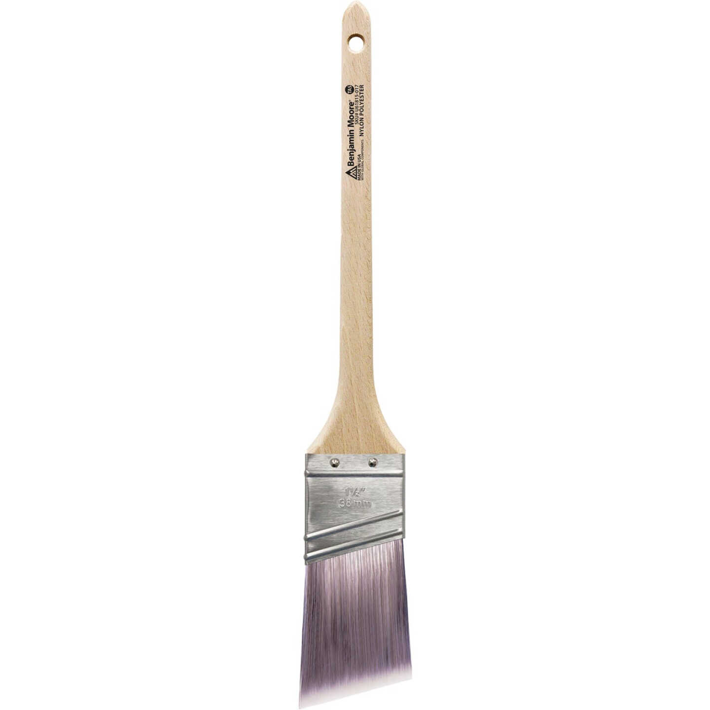 Benjamin Moore 1.5 In. Firm Nylon/Poly Thin Angle Sash Brush Image 1