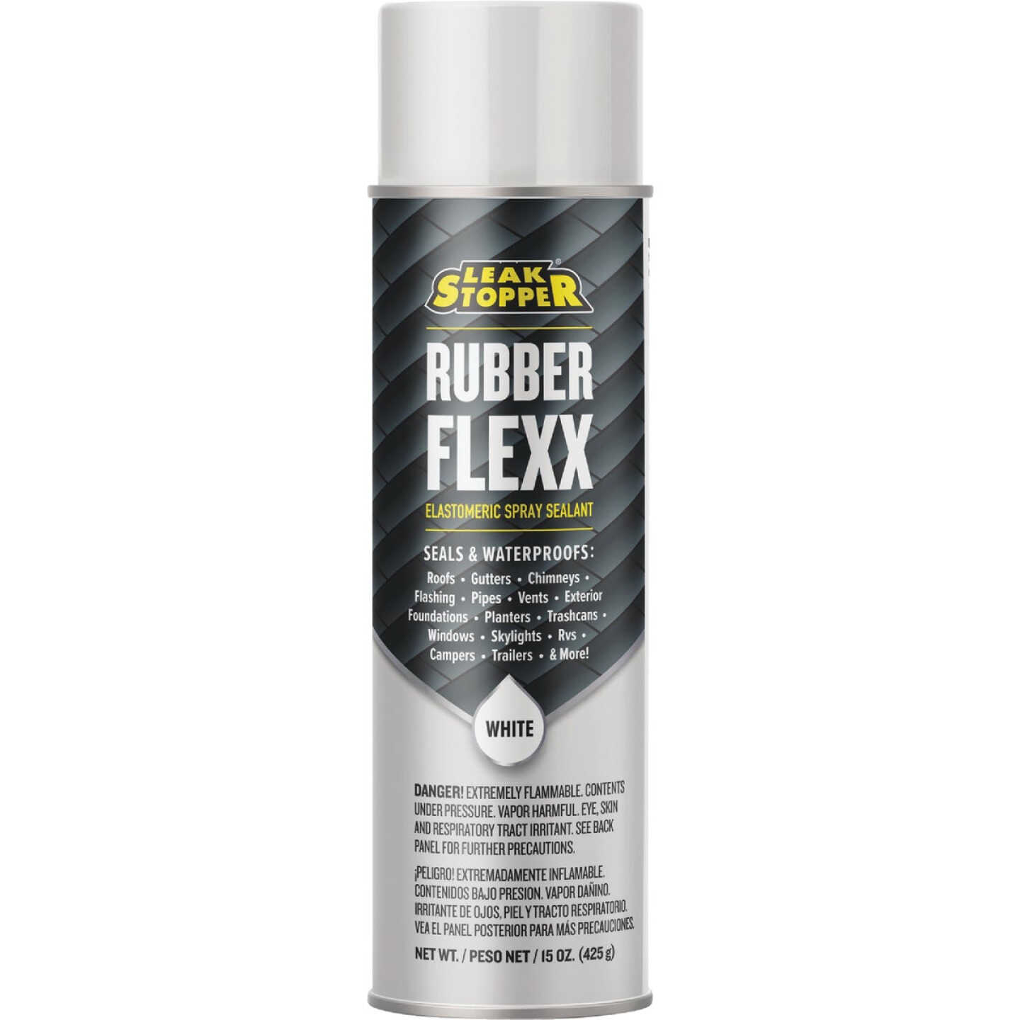 Black Jack Leak Stopper 15 Oz. White Rubber Flexx Spray Sealant Image 1