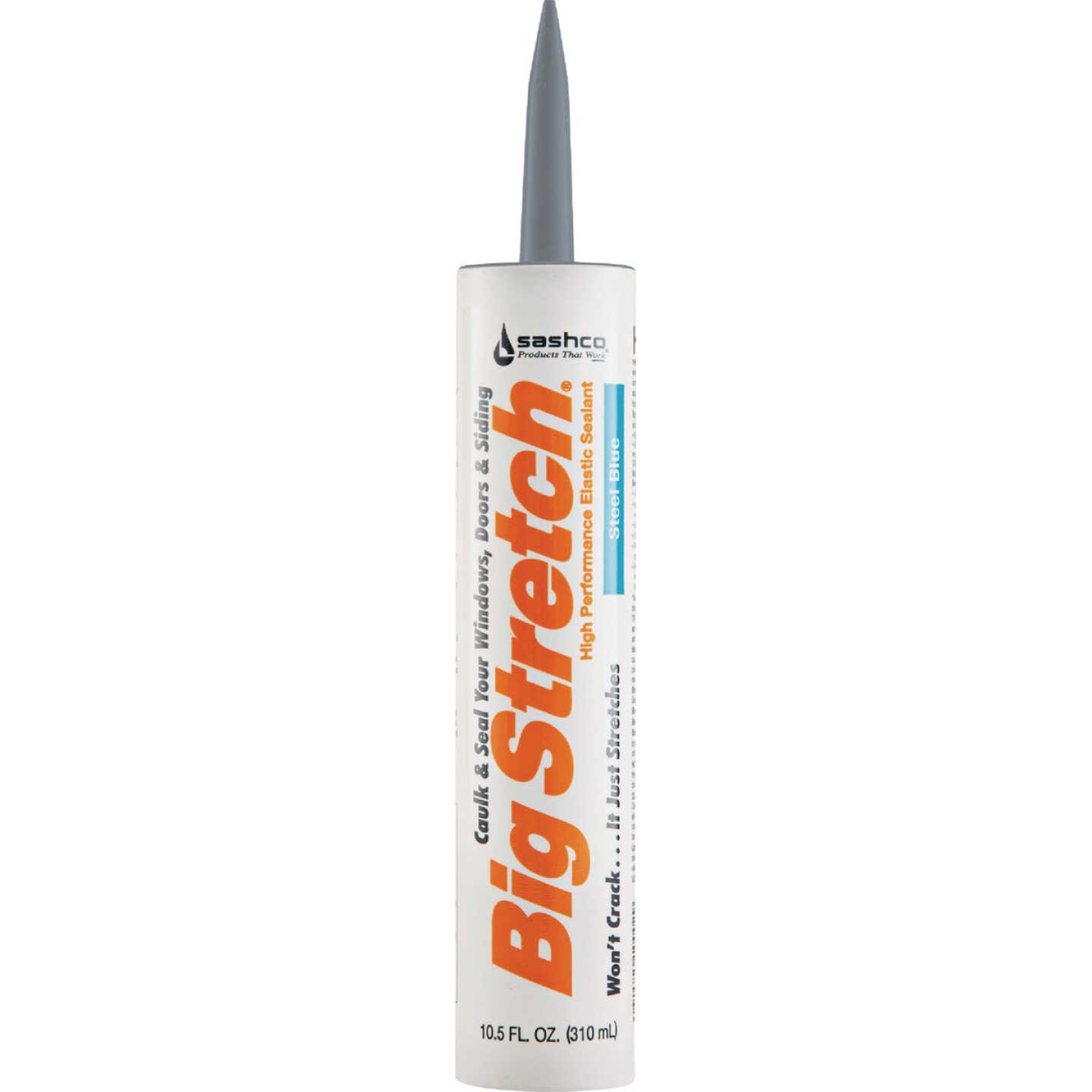 Sashco Big Stretch 10.5 Oz. Acrylic Elastomeric Caulk, Steel Blue Image 1