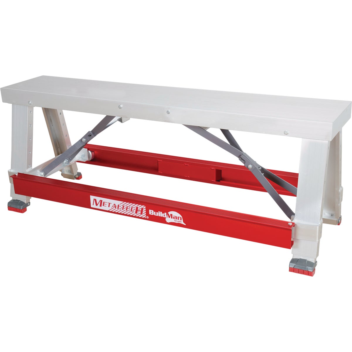 MetalTech BuildMan 18 In. x 30 In. Aluminum Anti-Slip Adjustable Workbench