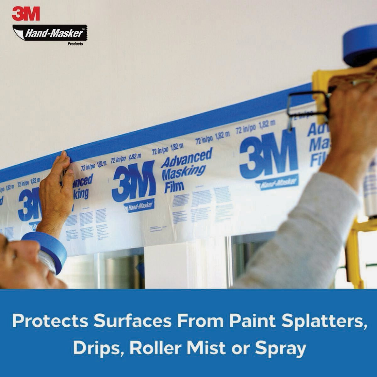 3M Hand-Masker 99 In. x 90 Ft. x 0.35 Mil. Advanced Masking Film Image 3