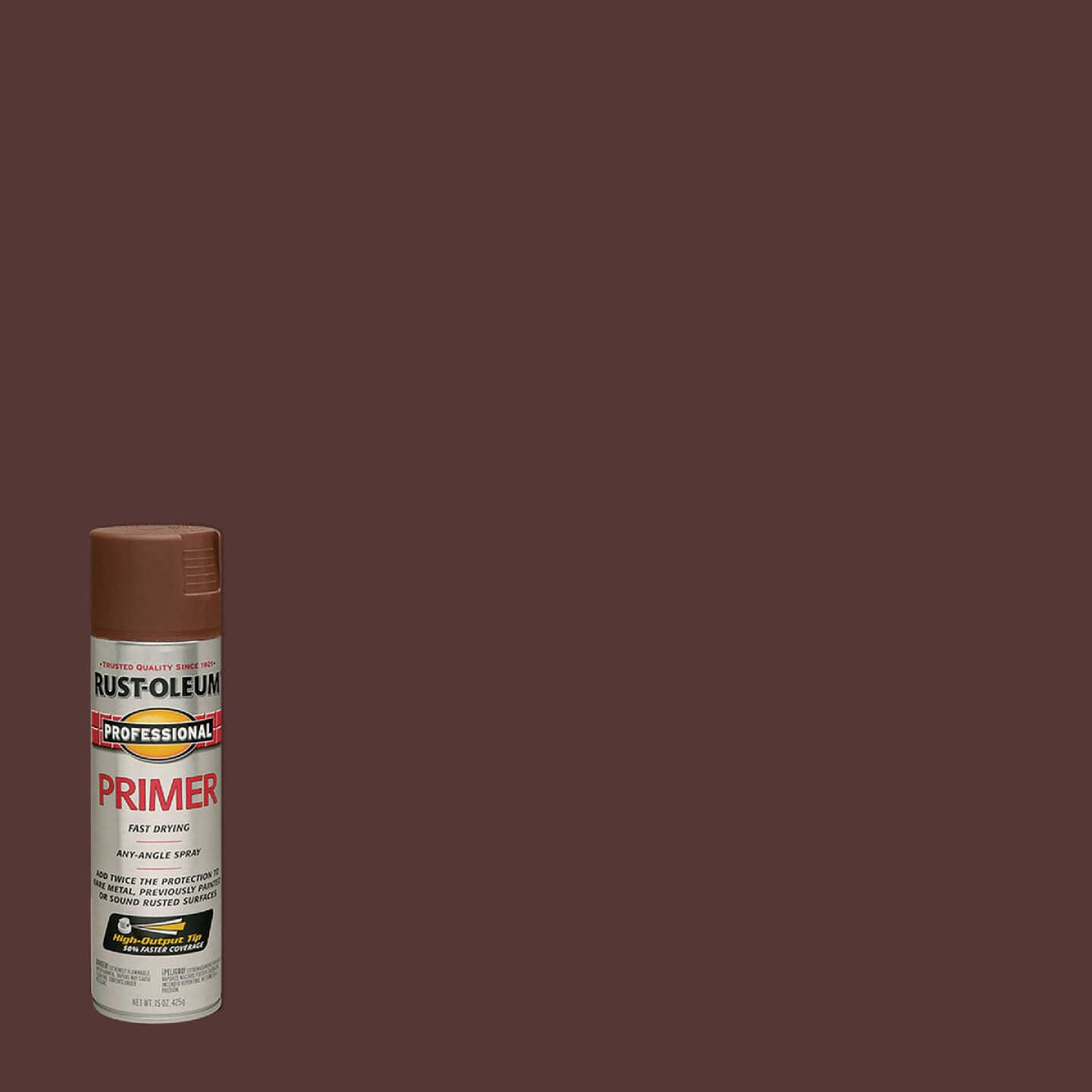 Rust-Oleum Professional Red Oxide 15 Oz. All-Purpose Spray Paint Primer Image 1