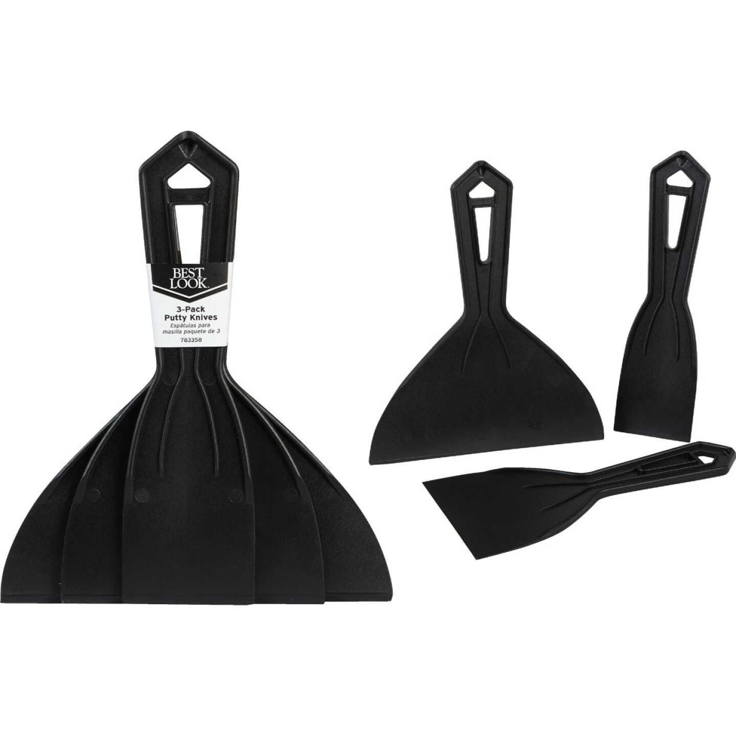 Best Look Plastic Putty Knife Set (3-Piece) Image 1