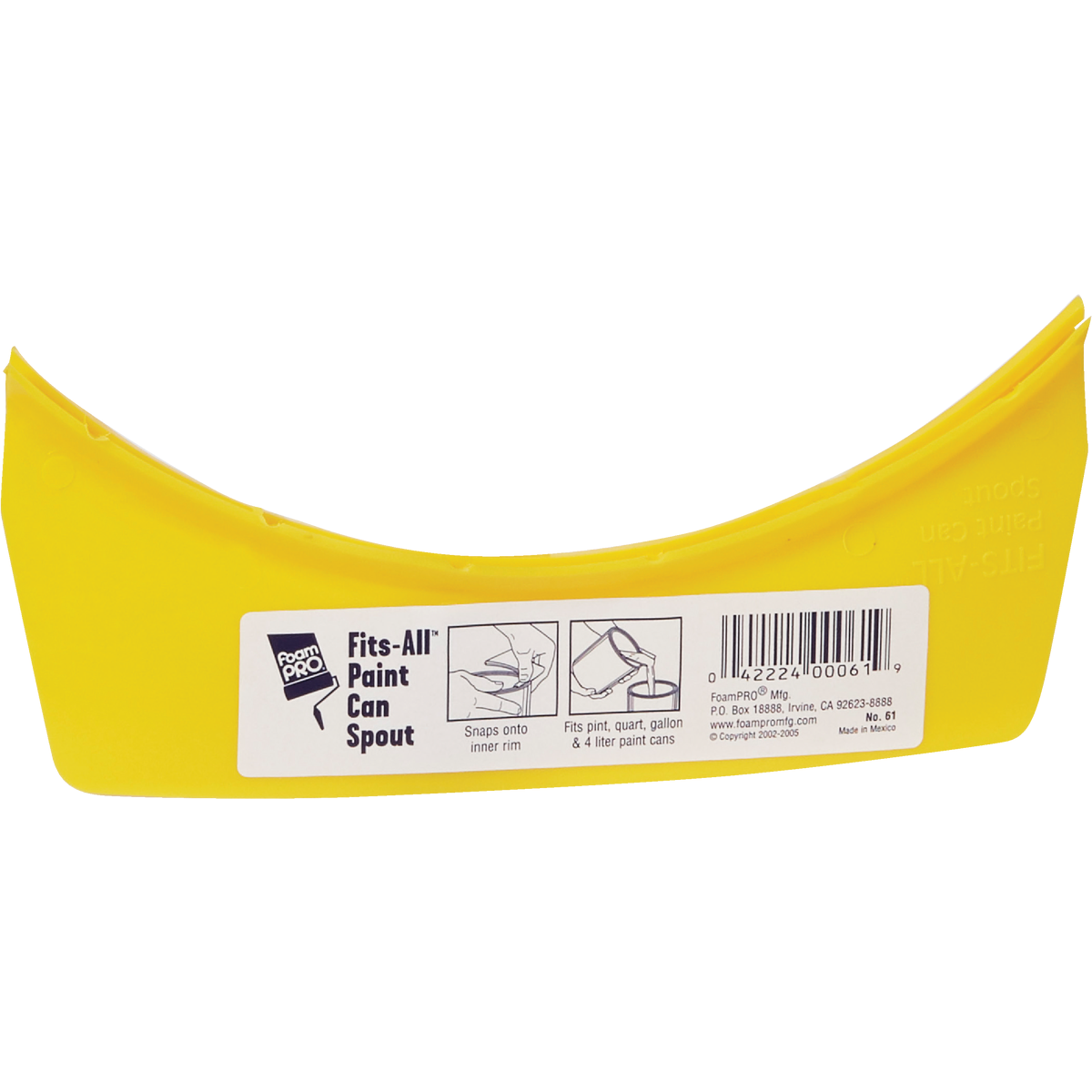 FoamPro Fits-All Snap-On Paint Can Pourer Image 3