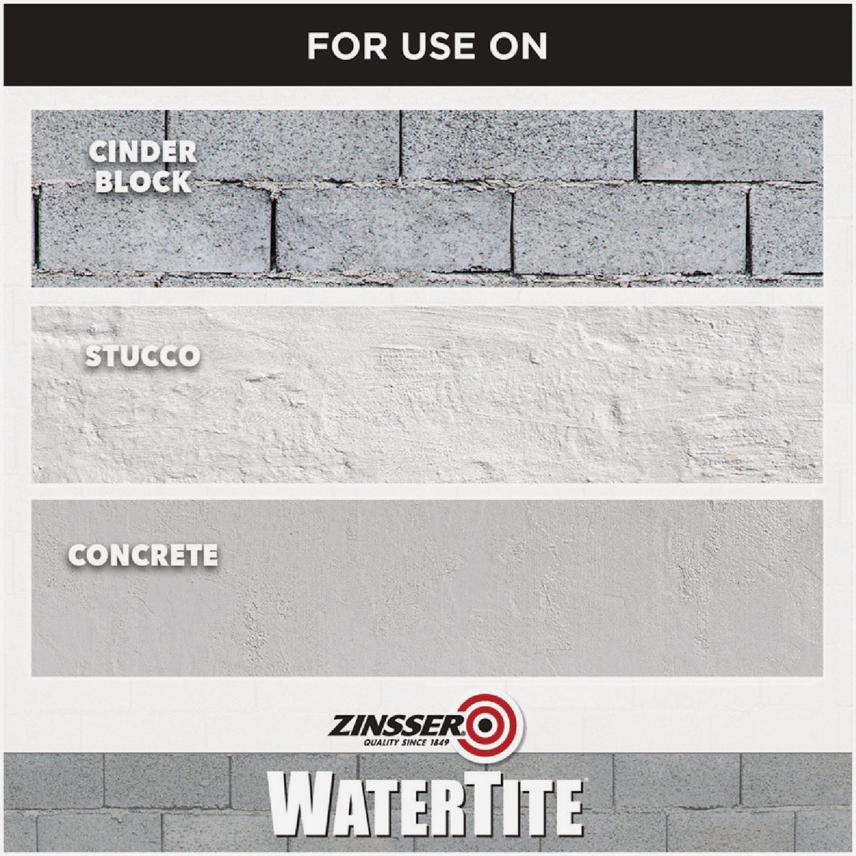 Zinsser WaterTite White General Purpose Waterproofing Paint, 5 Gal. Image 5